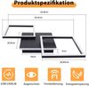 ZMH Deckenlampe LED Deckenleuchte Wohnzimmer - 32W Dimmbar Wohnzimmerlampe Modern Design Schwarz Küchenlampe mit Fernbedienung Schlafzimmerlampe Flur Metall Deckenleuchten für Küche Esszimmer Bild 3
