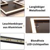ZMH Deckenlampe LED Deckenleuchte Wohnzimmer - 32W Dimmbar Wohnzimmerlampe Modern Design Schwarz Küchenlampe mit Fernbedienung Schlafzimmerlampe Flur Metall Deckenleuchten für Küche Esszimmer Bild 5