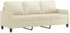 vidaXL 2-tlg. Sofagarnitur mit Kissen Creme Kunstleder 3201419 Bild 4