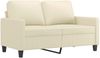 vidaXL 2-tlg. Sofagarnitur mit Kissen Creme Kunstleder 3201419 Bild 3
