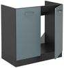 Spülenunterschrank R-Line Blau-Grau 80 cm ohne Arbeitsplatte Vicco Bild 3