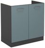 Spülenunterschrank R-Line Blau-Grau 80 cm ohne Arbeitsplatte Vicco Bild 5