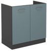 Spülenunterschrank R-Line Blau-Grau 80 cm ohne Arbeitsplatte Vicco Bild 4