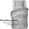 Bettwäsche Renforce 80x80cm / 135x200cm Karo Grau Bild 4