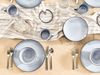 Speiseteller 8er Set JUNIPER Steinzeug Hellblau Bild 3