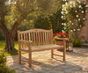 Bank Gartenbank ROMANG 2-Sitzer aus Teakholz 120 cm Bild 2