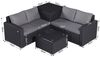 HOMAVO Gartenlounge-Set mit Beistelltisch, Aufbewahrungsbox & Abdeckung, Set, 7-tlg, Gartenmöbel set 4 Personen Bild 5