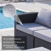 HOMAVO Gartenlounge-Set mit Beistelltisch, Aufbewahrungsbox & Abdeckung, Set, 7-tlg, Gartenmöbel set 4 Personen Bild 3