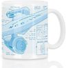 style3 Tasse, 1-tlg, Keramik, NCC-1701 Kaffeebecher Tasse star trek trekkie enterprise raumschiff Bild 2