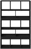 vidaXL Bücherregal Schwarz 100x33x156,5 cm Holzwerkstoff 3309367 Bild 4