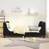 vidaXL Kinderbettgestell mit Kopfteil Schwarz 80 x 160 cm Samt 42010859 Bild 3