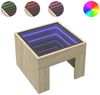 vidaXL Couchtisch mit Infinity-LED Sonoma-Eiche 40x40x30 cm 847597 Bild 2