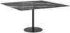 vidaXL Tischplatte Schwarz 80x80 cm 6 mm Hartglas in Marmoroptik 322273 Bild 4