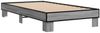 vidaXL Bettgestell Grau Sonoma 90x200 cm Holzwerkstoff und Metall 845875 Bild 3