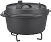 GSW Feuertopf Black Iron BBQ, Gusseisen (1-tlg), Dutch Oven zur Anwendung auf dem Grill, Feuer oder Backofen Bild 2