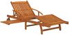 vidaXL Sonnenliegen 2 Stk. mit Tisch Massivholz Akazie 3104966 Bild 5