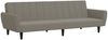 vidaXL Schlafsofa 2-Sitzer Hellgrau Samt 375858 Bild 2
