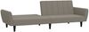 vidaXL Schlafsofa 2-Sitzer Hellgrau Samt 375858 Bild 4