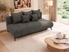 Sofa VIRENO mit Schlaffunktion, 3-Sitzer Sofa, Bettkasten, DL-System, Couch mit Stauraum, Metallfüße - Dunkelgrau Velvet Bild 4