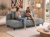 Sofa VIRENO mit Schlaffunktion, 3-Sitzer Sofa, Bettkasten, DL-System, Couch mit Stauraum, Metallfüße - Dunkelgrau Velvet Bild 3