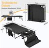 Yaheetech Feldbett 5-Stufig Verstellbares Campingbett Klappbar & Tragbar Gartenliege mit Seitentasche & Matratze bis 136 kg Belastbar Bild 4