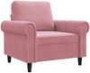vidaXL Sessel Rosa 60 cm Samt 359512 Bild 2