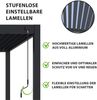 Weide Deluxe | Pergola Voll Aluminium freistehend | 3 x 4 M | Lamellendach anthrazit Bild 5