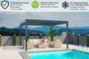 Weide Deluxe | Pergola Voll Aluminium freistehend | 3 x 4 M | Lamellendach anthrazit Bild 4