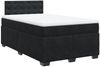 vidaXL Boxspringbett mit Matratze Schwarz 120x200 cm Samt 3288596 Bild 3