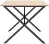 vidaXL Esstisch X-Gestell 180x90x75 cm Massivholz Kiefer und Stahl 3282700 Bild 5