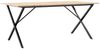 vidaXL Esstisch X-Gestell 180x90x75 cm Massivholz Kiefer und Stahl 3282700 Bild 2
