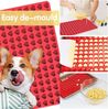 FELIXLEO Backmatte Silikon Backmatte Hundekekse 150 Löcher Herz Mini DIY Rot, (1-tlg) Bild 4