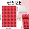 FELIXLEO Backmatte Silikon Backmatte Hundekekse 150 Löcher Herz Mini DIY Rot, (1-tlg) Bild 2