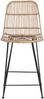 vidaXL Barhocker 2 pcs Natur 44 x 54 x 96 cm Rattan und Stahl 42033208 Bild 5