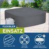 Bestway Abdeckung Grau 230 x 230 x 71 cm PVC und POM 42035740 Bild 5