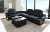 Ecksofa Elena Eleganz L Form aus Leder - Ledermix - schwarz - Links Bild 2