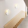 ZMH Wandleuchte Innen LED Wandlampe: Treppenhaus Wohnzimmer Schlafzimmer Flur Modern Design Wand Lampe 7W Weiß Wandleuchten Badezimmer Warmweiß 3000K Bild 4