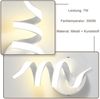 ZMH Wandleuchte Innen LED Wandlampe: Treppenhaus Wohnzimmer Schlafzimmer Flur Modern Design Wand Lampe 7W Weiß Wandleuchten Badezimmer Warmweiß 3000K Bild 5
