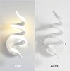 ZMH Wandleuchte Innen LED Wandlampe: Treppenhaus Wohnzimmer Schlafzimmer Flur Modern Design Wand Lampe 7W Weiß Wandleuchten Badezimmer Warmweiß 3000K Bild 3