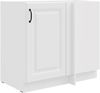 Eckschrank 105cm Stilo Weiß Küchenzeile Küchenblock Küche Landhaus Einbauküche Bild 5