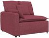 vidaXL Modulares Sofa mit Kissen Weinrot 3321090 Bild 3