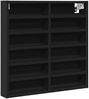 vidaXL Vitrinenschrank Schwarz 60x8,5x58 cm Holzwerkstoff 847962 Bild 2