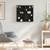 vidaXL Vitrinenschrank Schwarz 60x8,5x58 cm Holzwerkstoff 847962 Bild 3