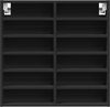 vidaXL Vitrinenschrank Schwarz 60x8,5x58 cm Holzwerkstoff 847962 Bild 4