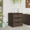 vidaXL Gartenschrank Braun 55x59x69 cm Poly Rattan 365556 Bild 3