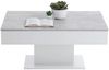 FMD Couchtisch Betongrau und weiß Hochglanz Bild 3