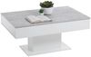 FMD Couchtisch Betongrau und weiß Hochglanz Bild 2