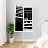 vidaXL Schmuckschrank mit Spiegel & LED-Beleuchtung Freistehend Weiß 353259 Bild 3