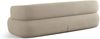 Micadoni Sofa Jenny 4-Sitzer Samt Salvador Beige Bild 4