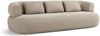 Micadoni Sofa Jenny 4-Sitzer Samt Salvador Beige Bild 2